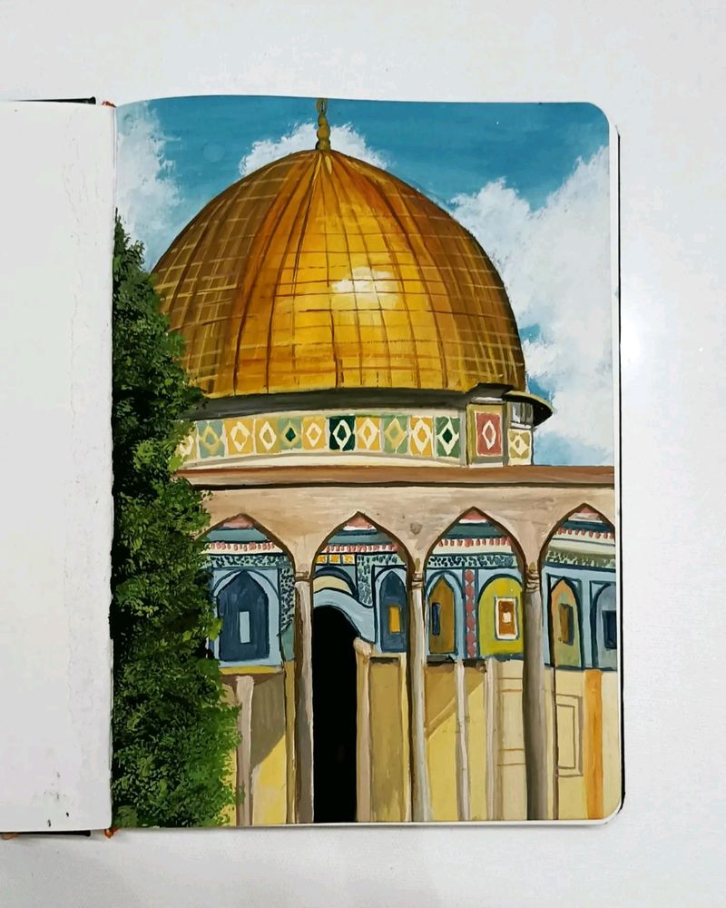 Dome Of The Rock Painting Made For Home Decor