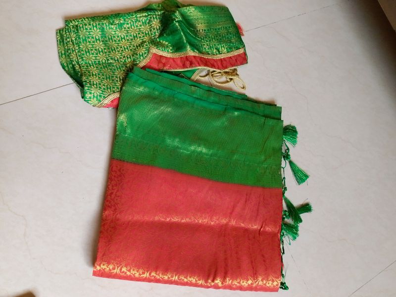 New Silk Saree With Blouse