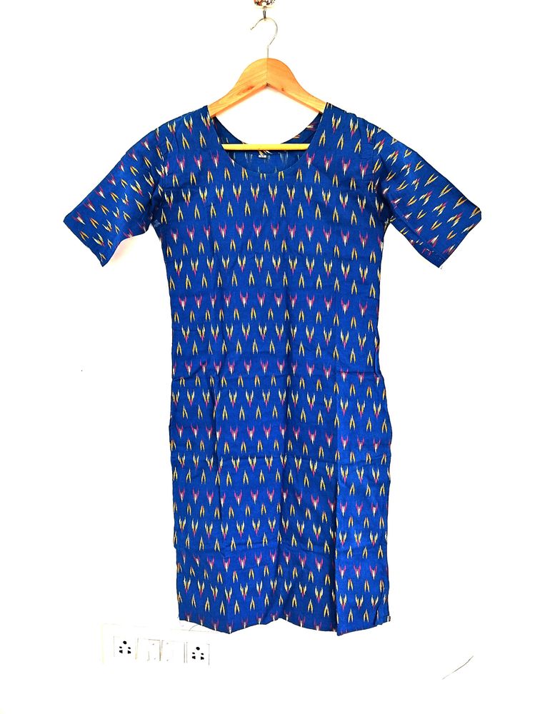 Cotton Kurti Blue