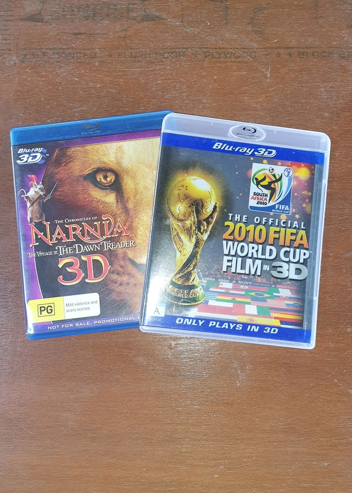 Blue-Ray 3D DVD ( Narnia & Fifa World Cup Movie )