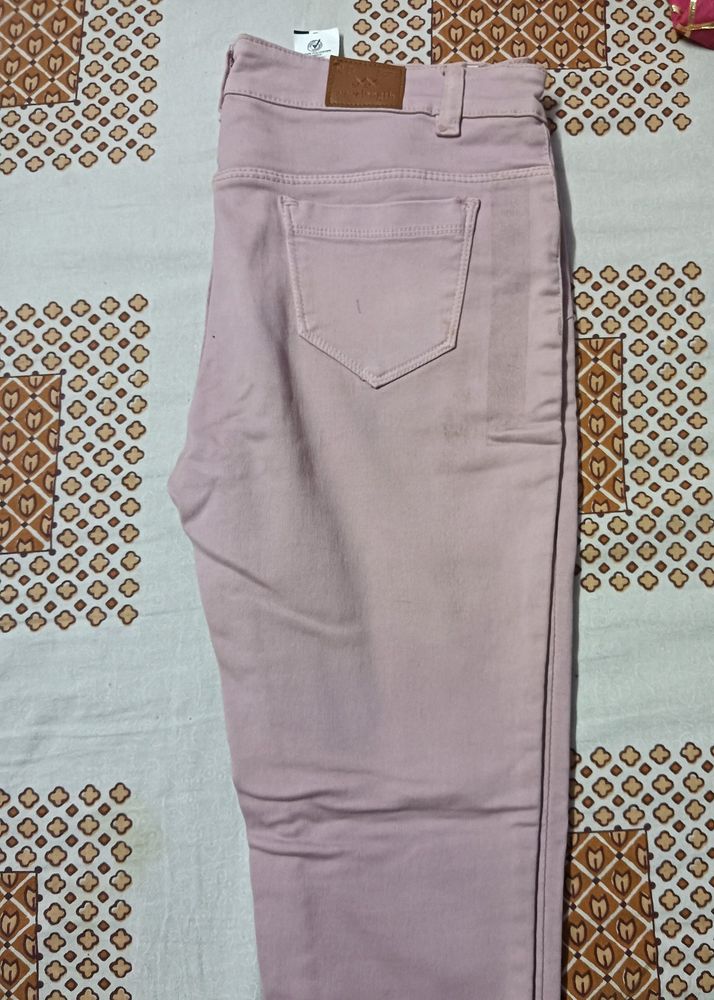 Peach Casual Wear Pants