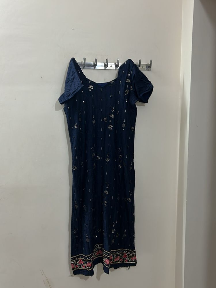 Women L Size Stitched Dress