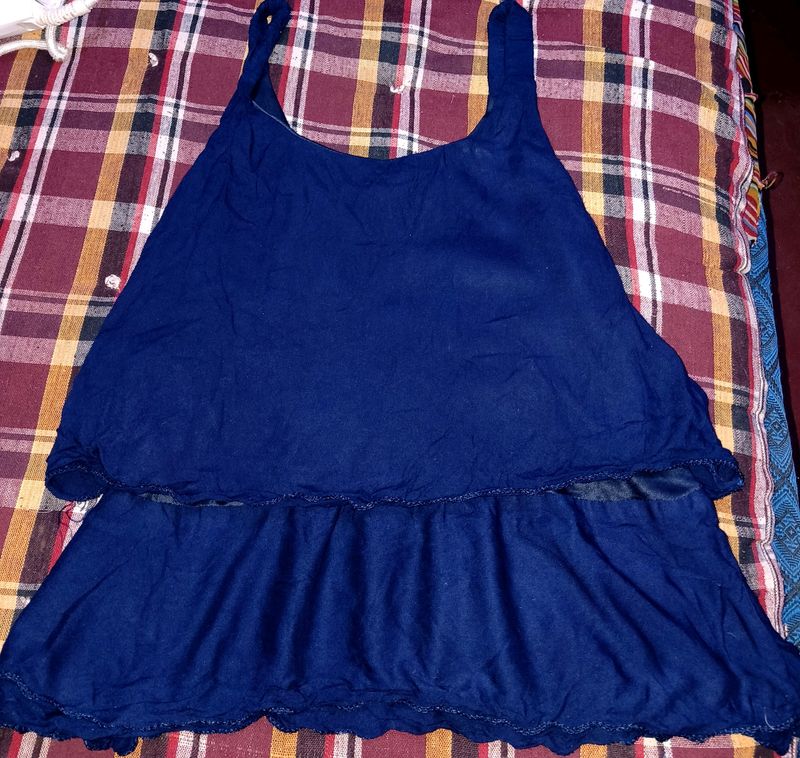 New Neavy Blue Crop Top