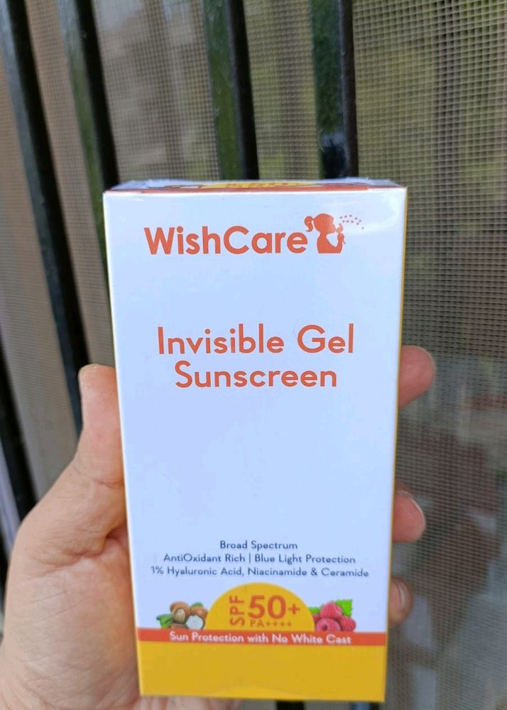 ☀️ Wishcare Invisible Gel Sunscreen ☀️