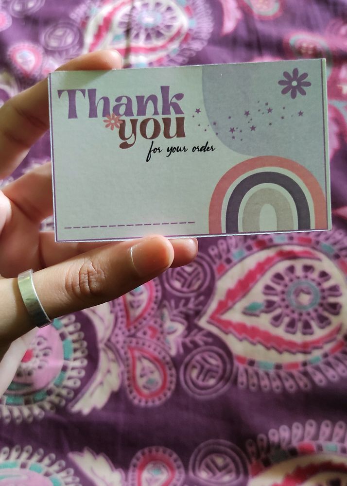 Thank You Card Fir Small Business