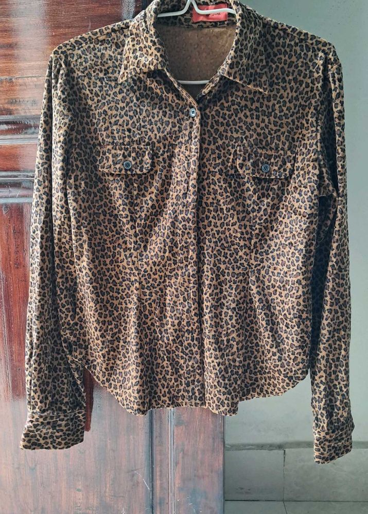 Velvet Printed Shirt