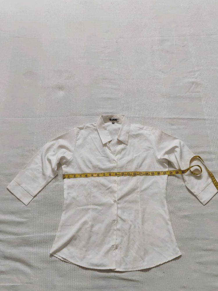 ♦️Plain White 👕 Shirt For Women's