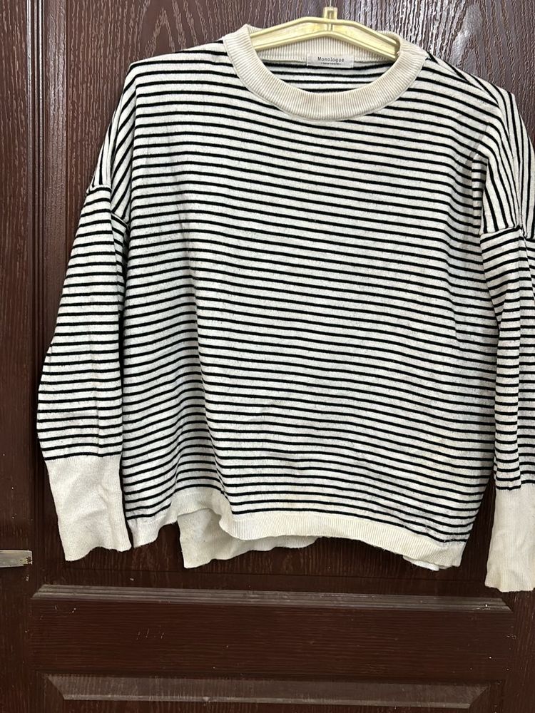 Striped Wollen Top