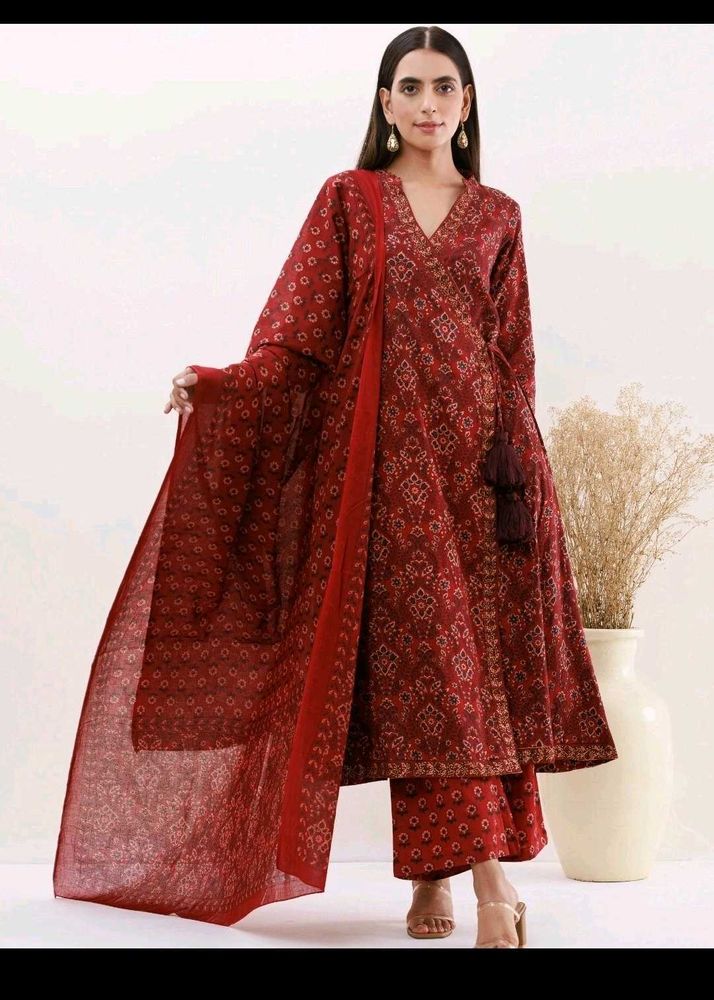 Maroon Kurta Set