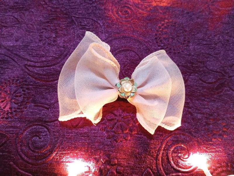 Baby Pink Bow Clip🌸