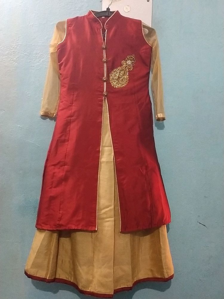 Ethnic Gown With Dupatta