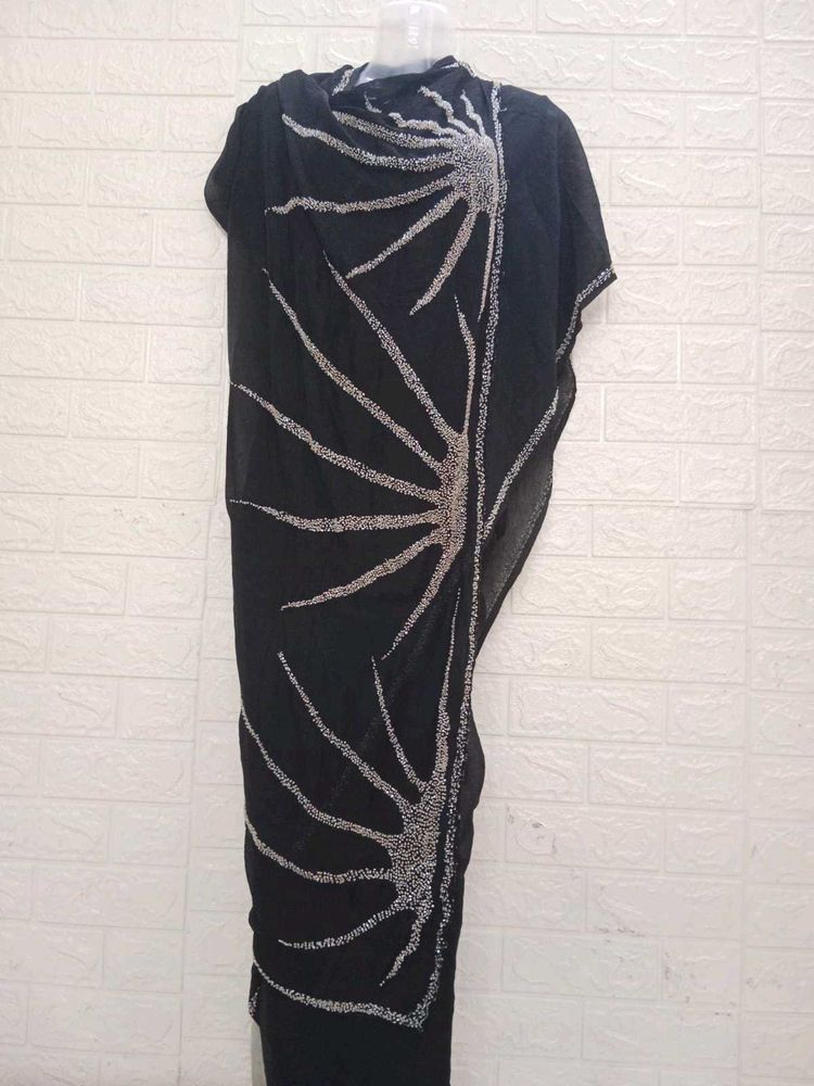 Black Designer Saree