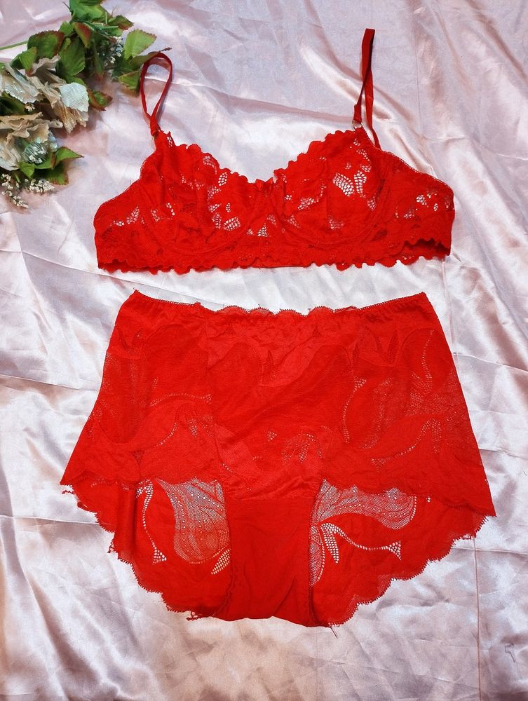 Red Stylish Bikini Set 💥