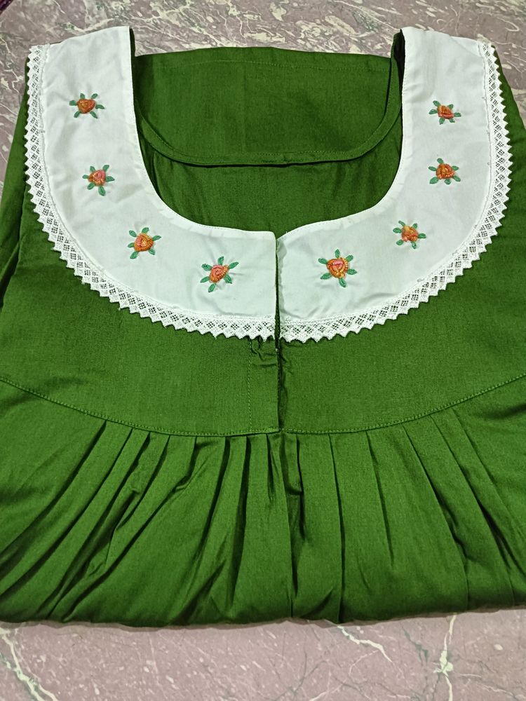 Hand Embroidary Nighty