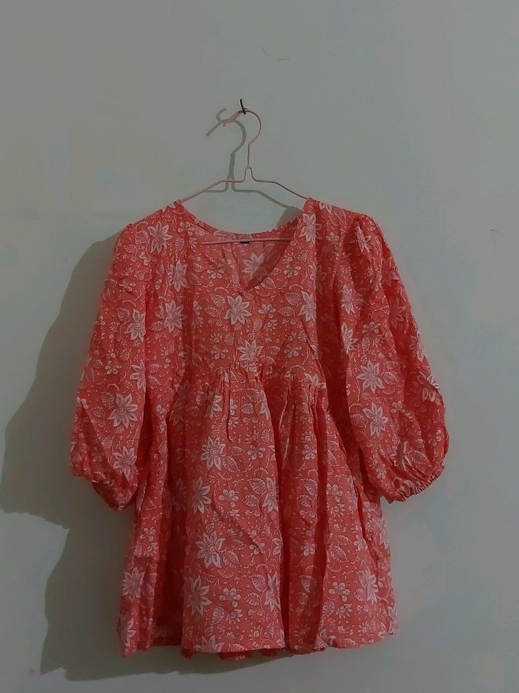 Orange Short Kurti