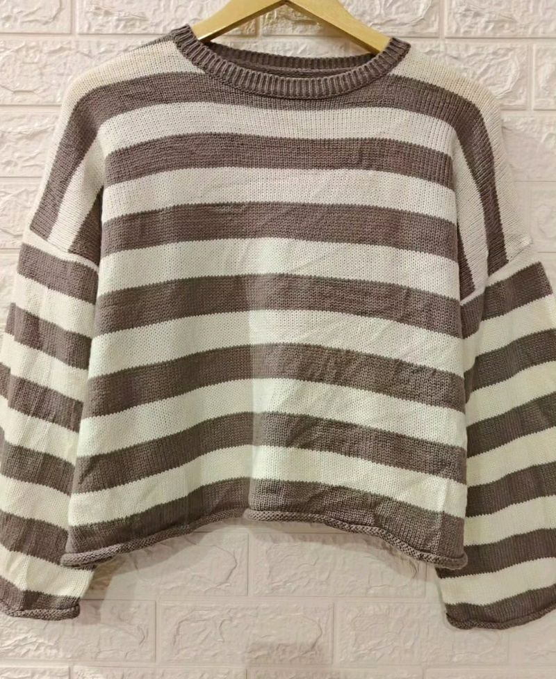 Mauve Stripes Pullover