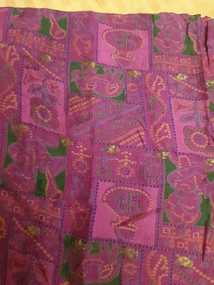 Ethnic Motif Purple Saree