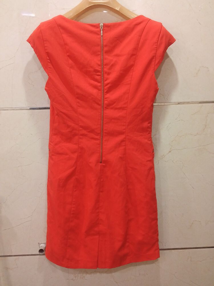 Orange Midi Dress From Vero Moda