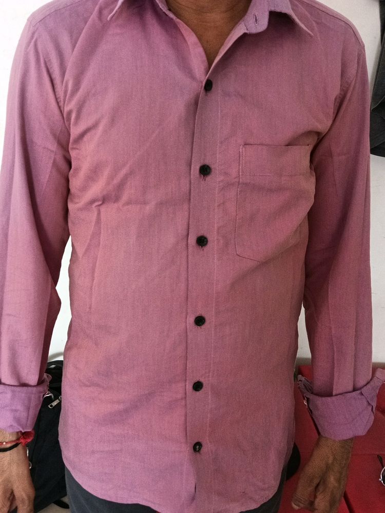 Formal Magenta Cotton Shirt