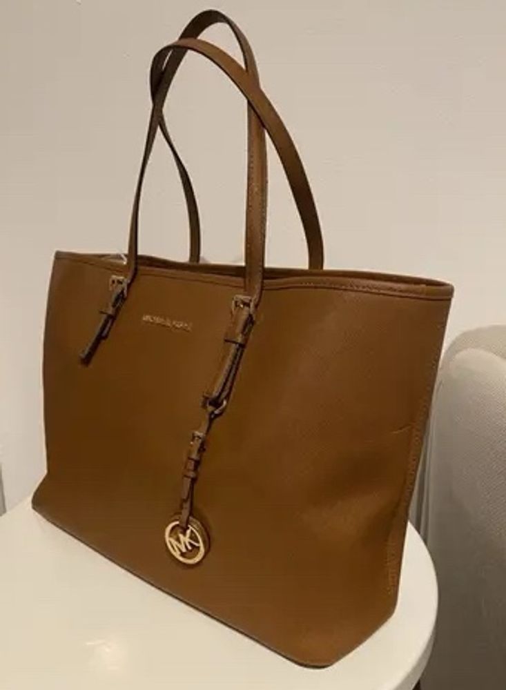 Michael Kors Brown Jet Set Tote Bag