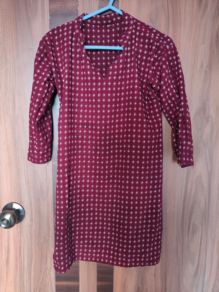 Purple Printed Kurta (Women)