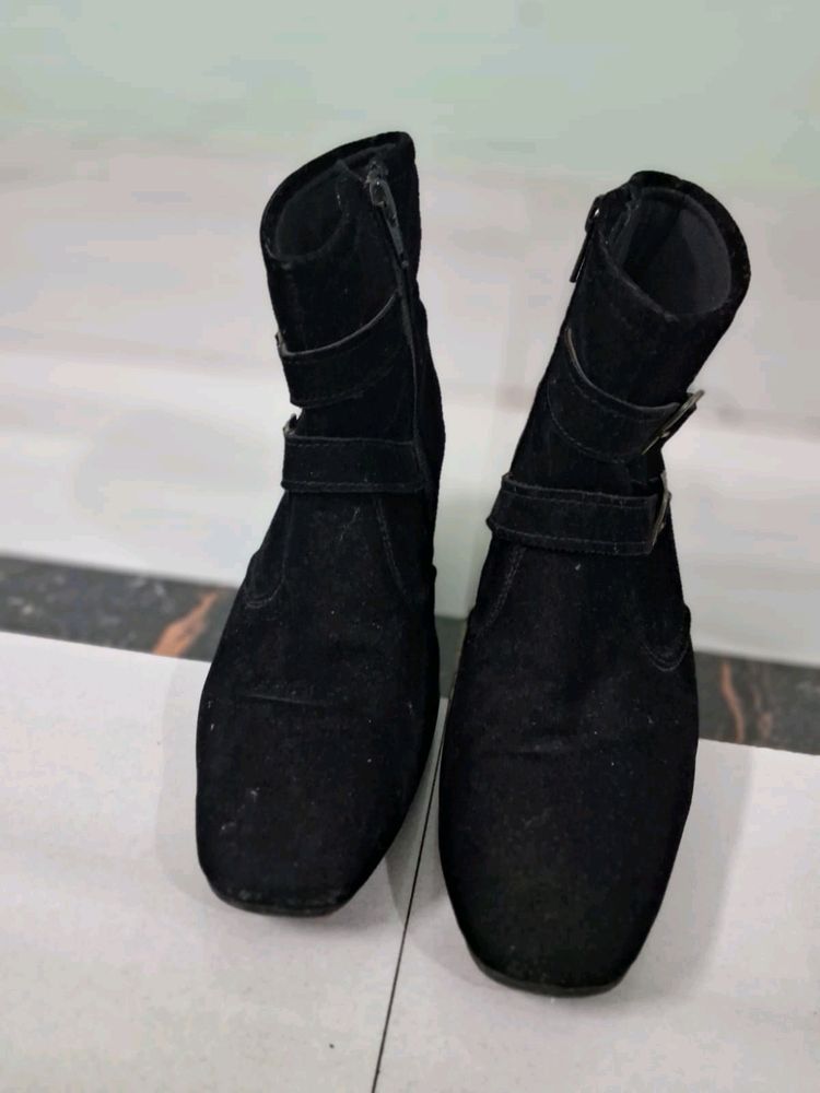 Black Velvet Boots.