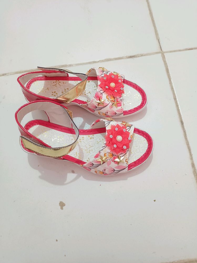 Red& White Colour Footwear