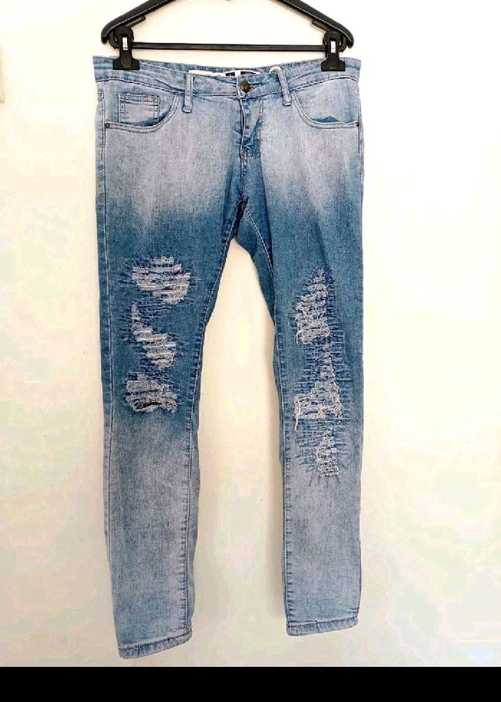 Stylish Damage Denim Jeans