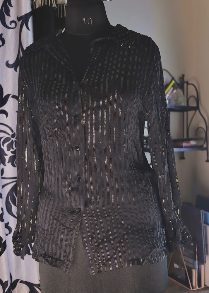 Black Striped Shirt