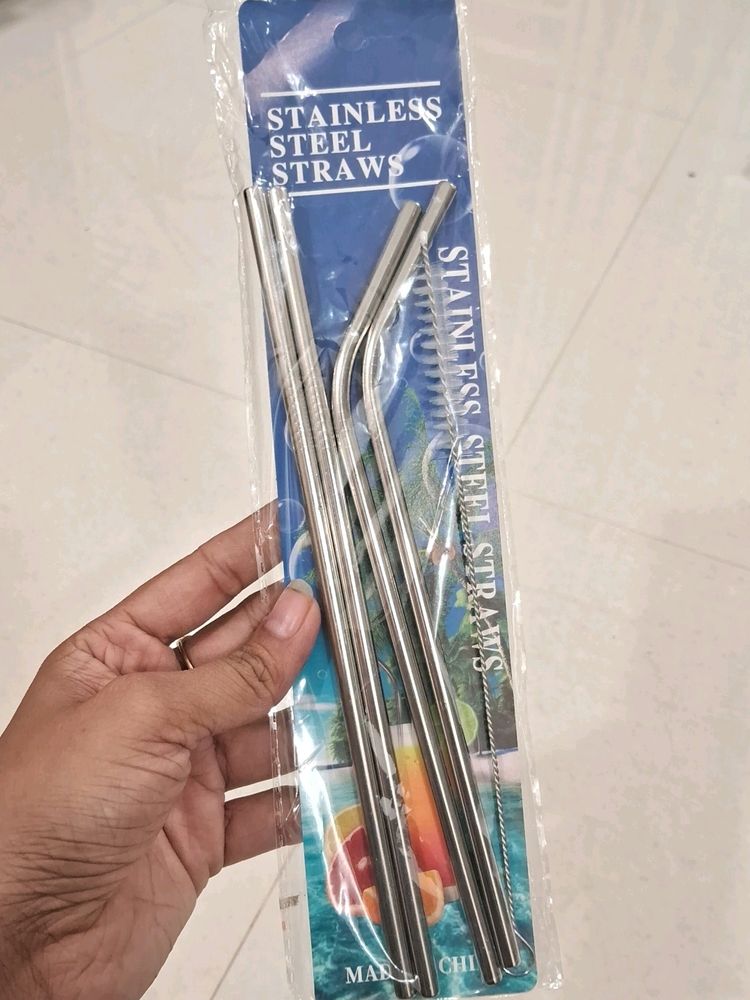 Stainless Steel Straws Never Used