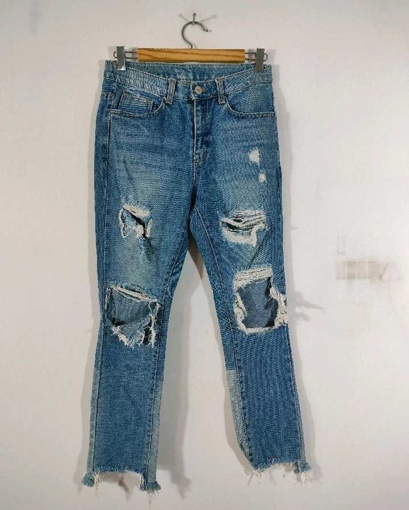 Blue Torned Jeans (Women's)