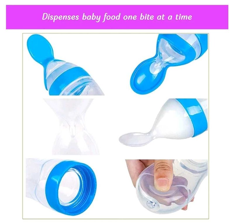 Easy Squeezy Silicone Food Feeder Spoon (Soft Tip)