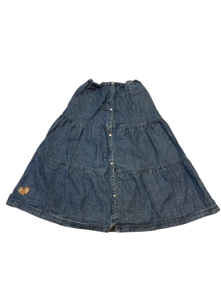 Y2K Vintage Long Denim Skirt