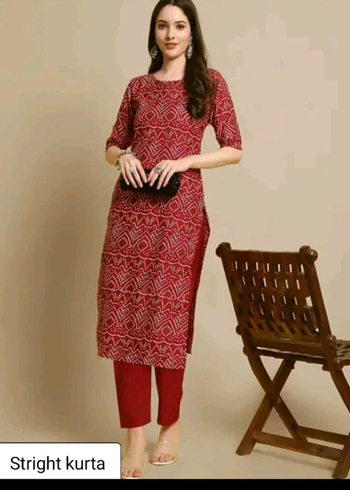 Stylish Maroon Kurta.