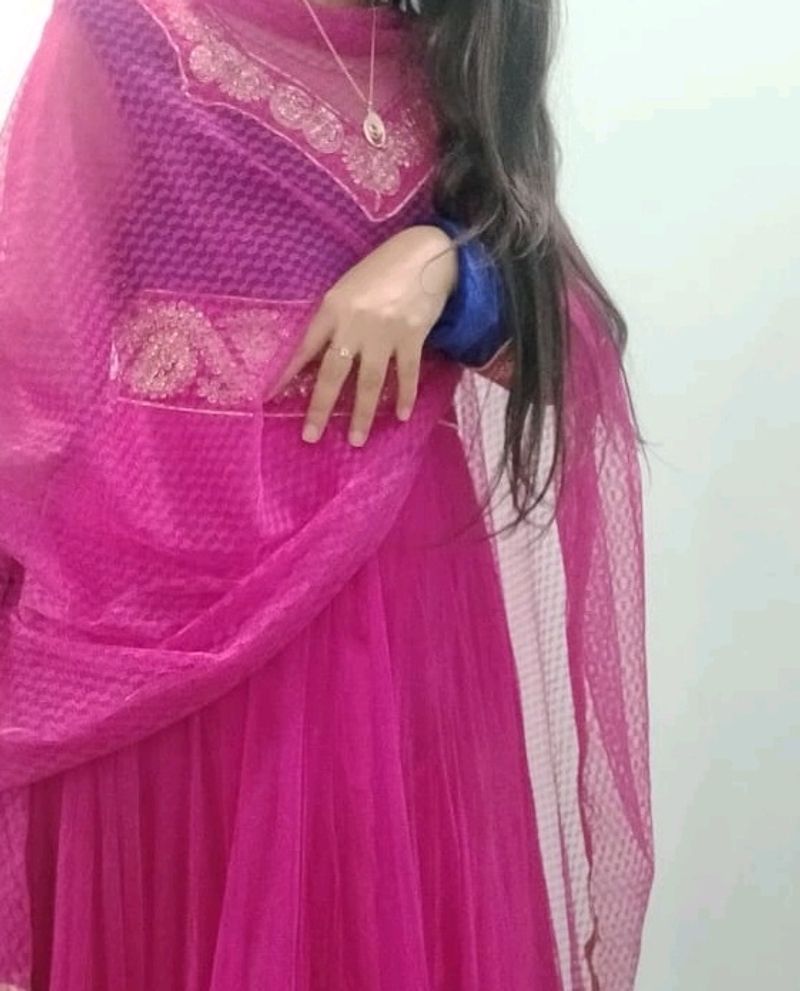 Pink Anarkali Suit