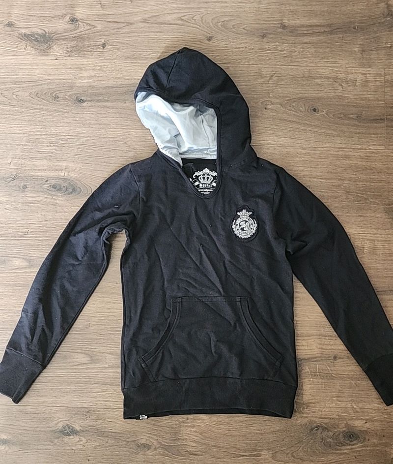 Black Spykar Hoodie