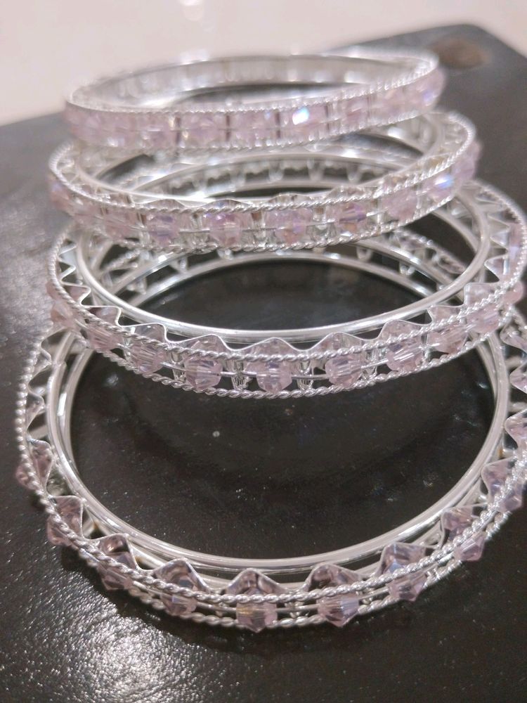 Pink White Bangle