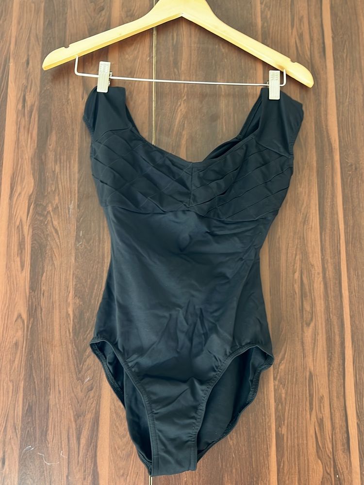 Black Body Suit With Style Back