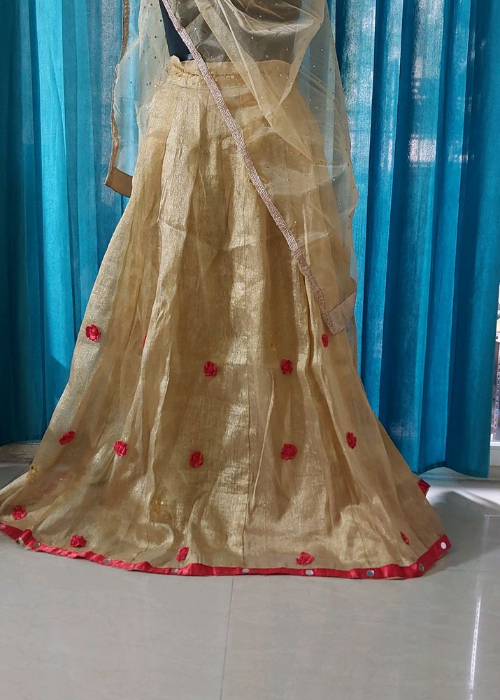 Golden Lehenga choli For Women