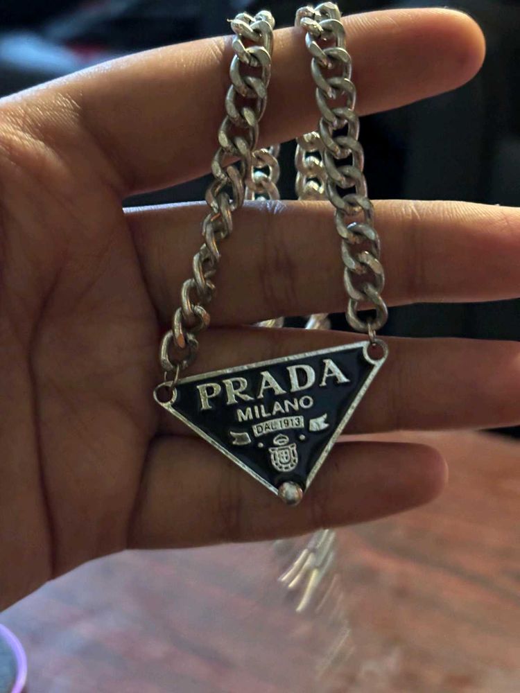 prada chain necklace