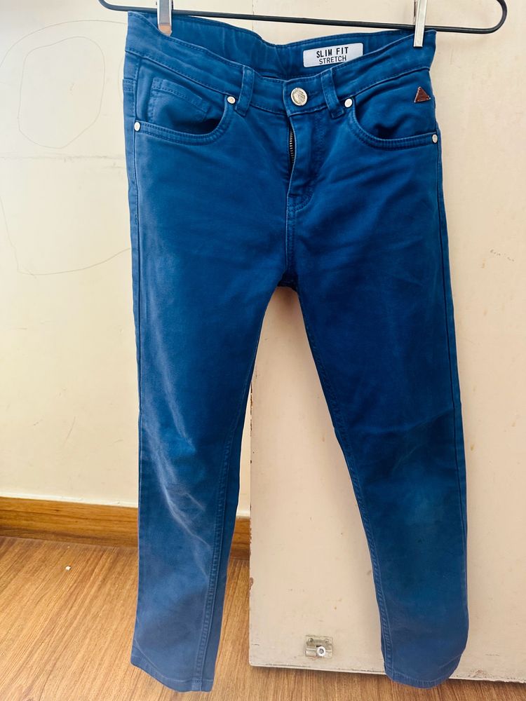 Blue giraffe Cotton Pant In New Condition