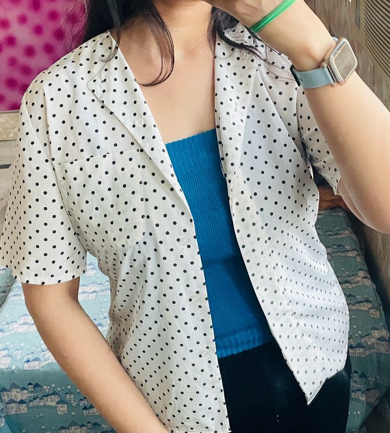 Satin Silk Polka Shrug