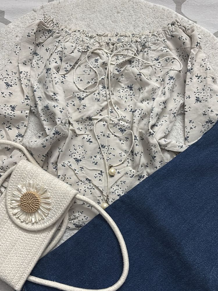 Cream Pinteresty Top