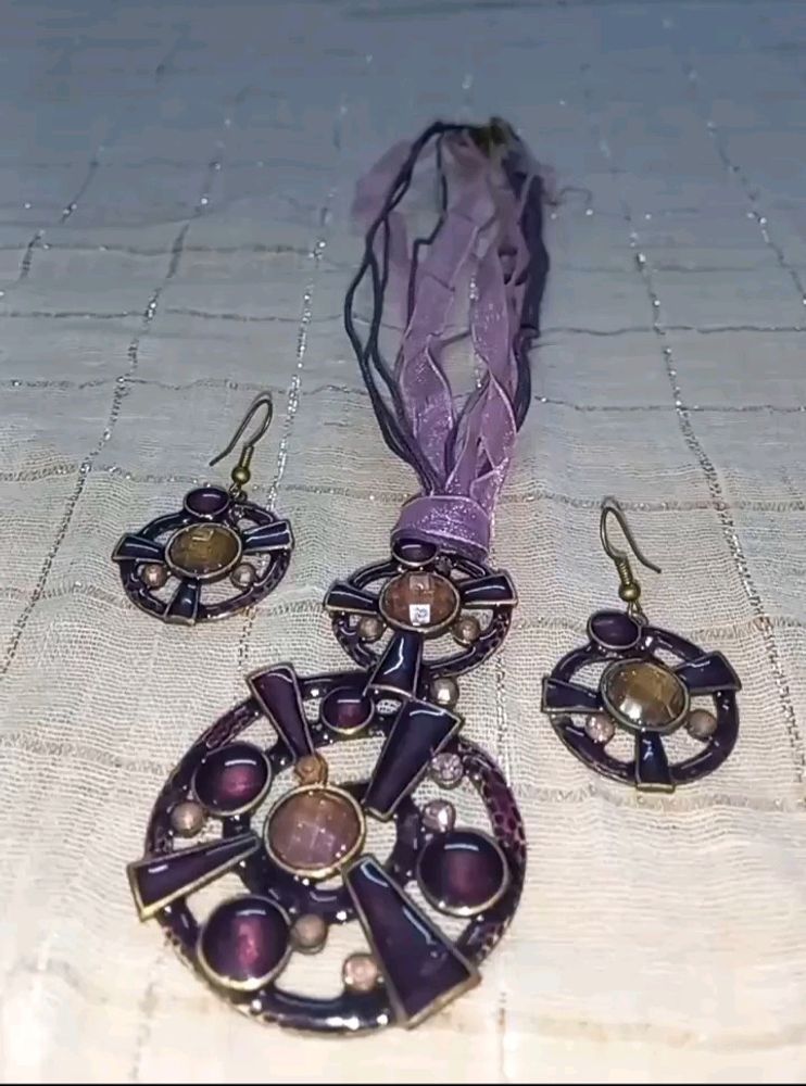 Purple Color Necklace