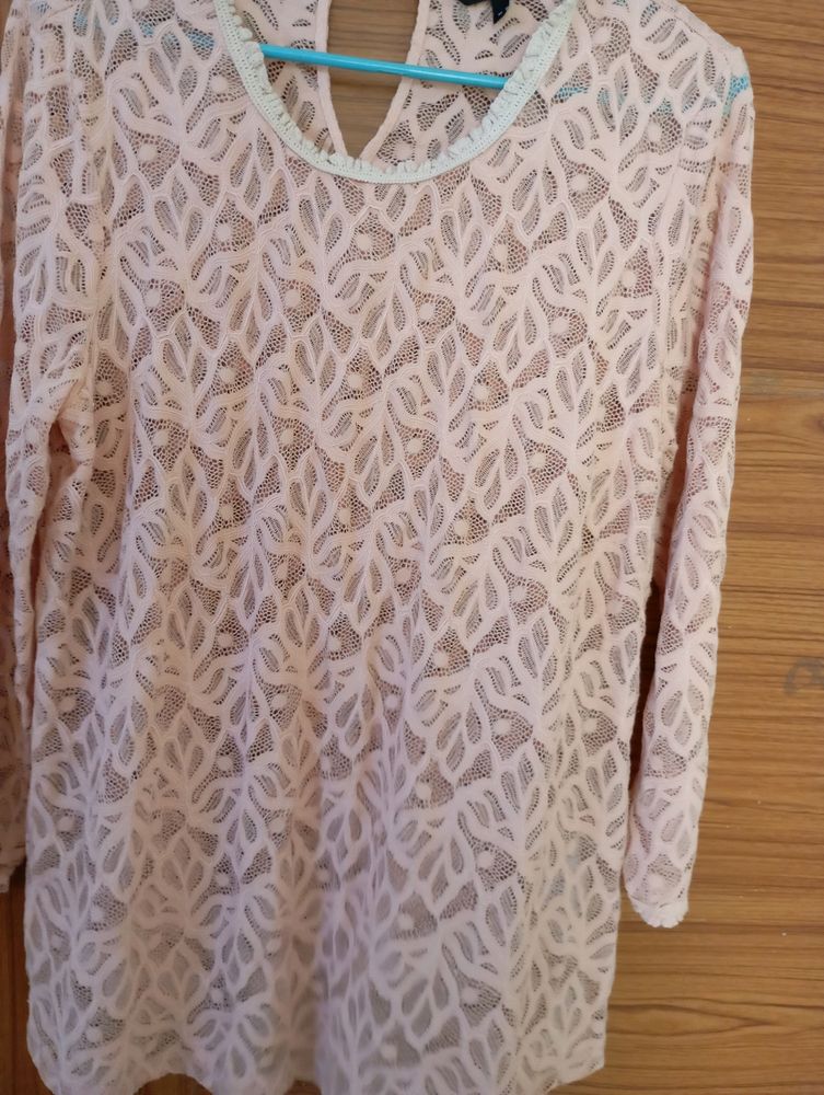 Vero Moda XL Peach Lace Top