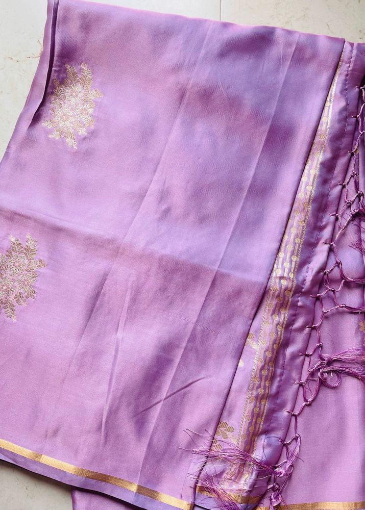 Lavender Silk Saree