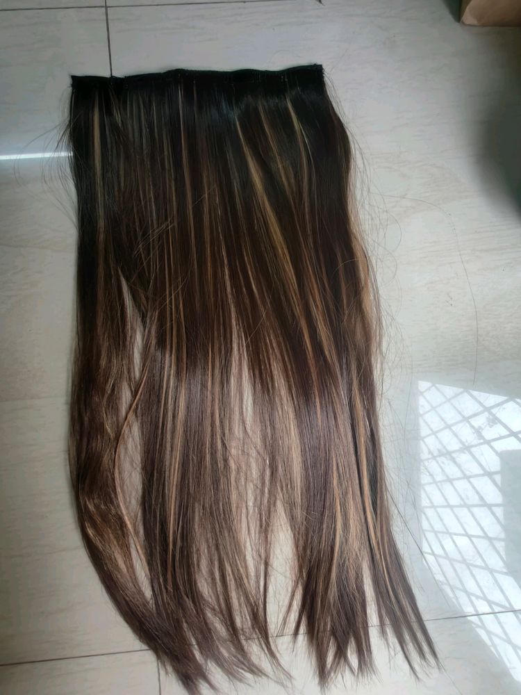 Natural Look Golden Highlight Hair Extensions