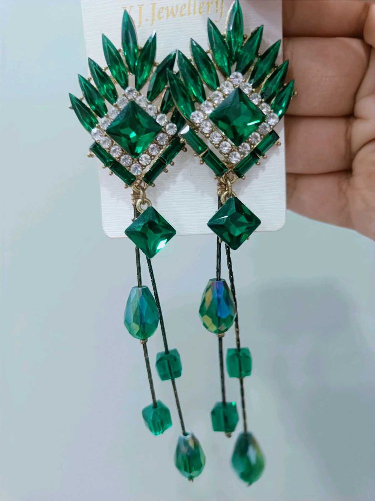 Green Earrings