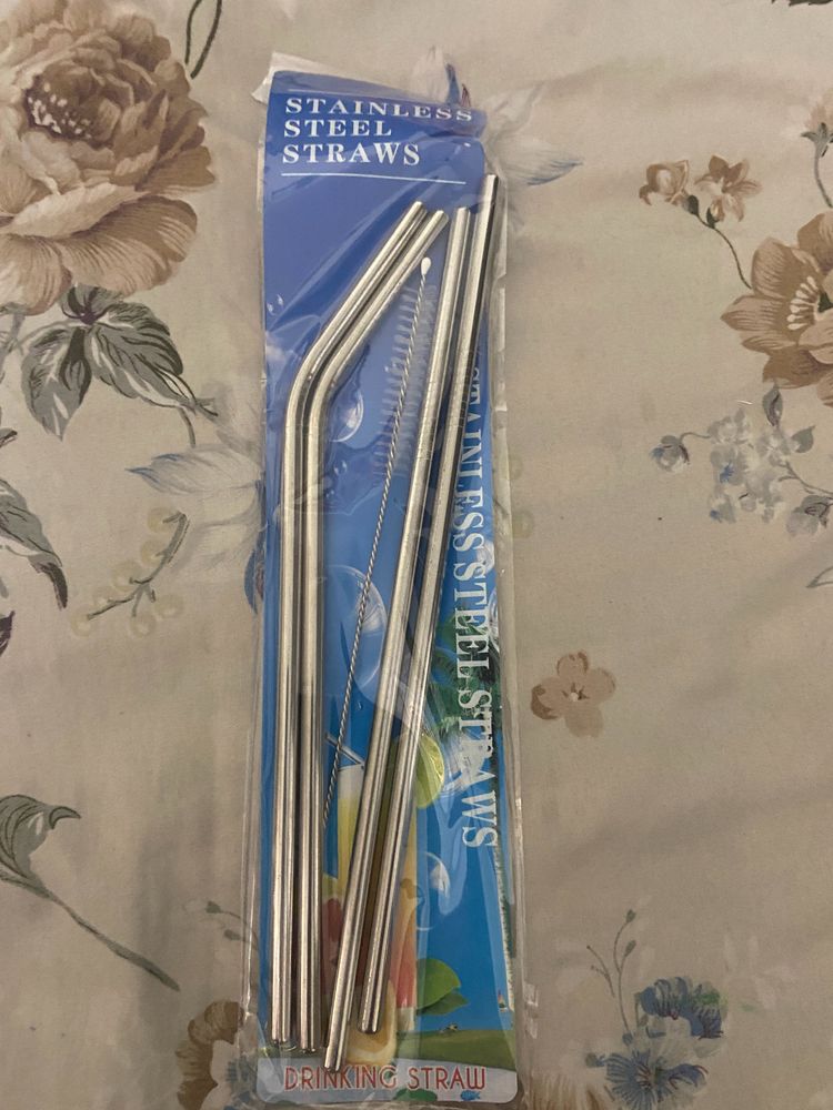 FORKLS Stainless Steel Straws Ultra Long Reusable