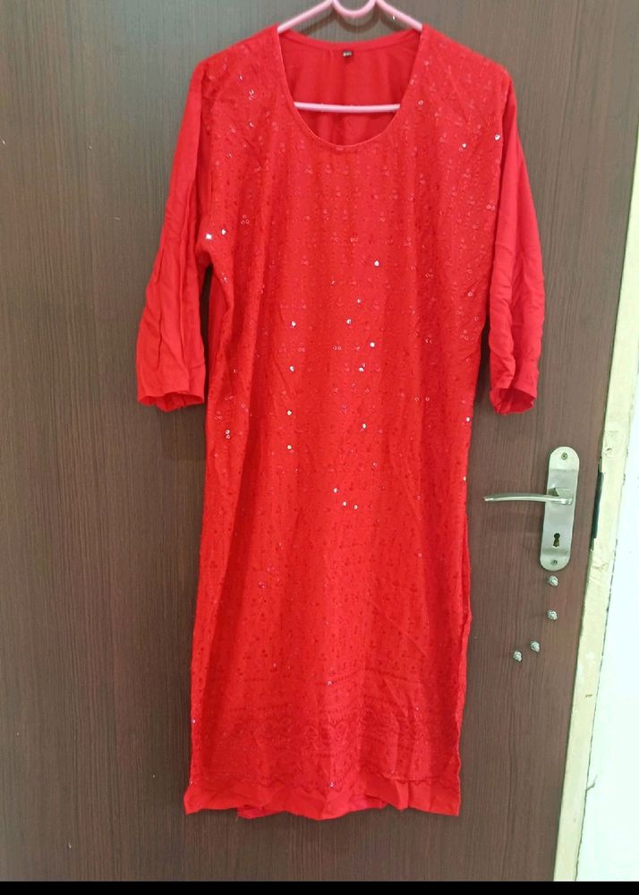 Red Kurti